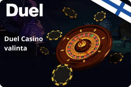 Duel Casino valinta - rulettipöytä ja pelimerkit