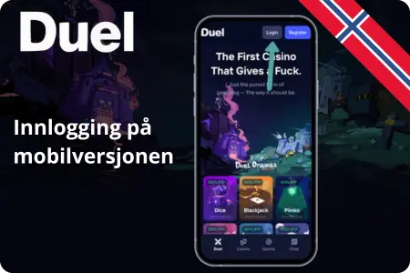 Duel Casino mobilinnlogging - telefon