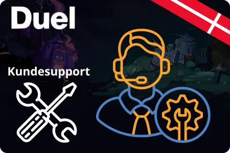 Duel Casino kundesupport - supportperson med headset