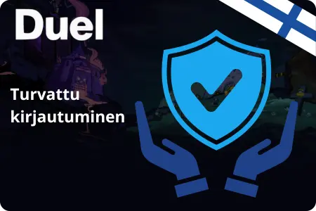 Duel Casino turvakilpi - suojattu kirjautuminen